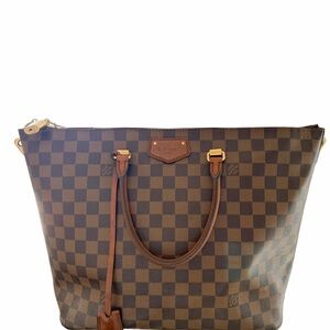 Louis Vuitton Brown Checkered Shoulder Bag